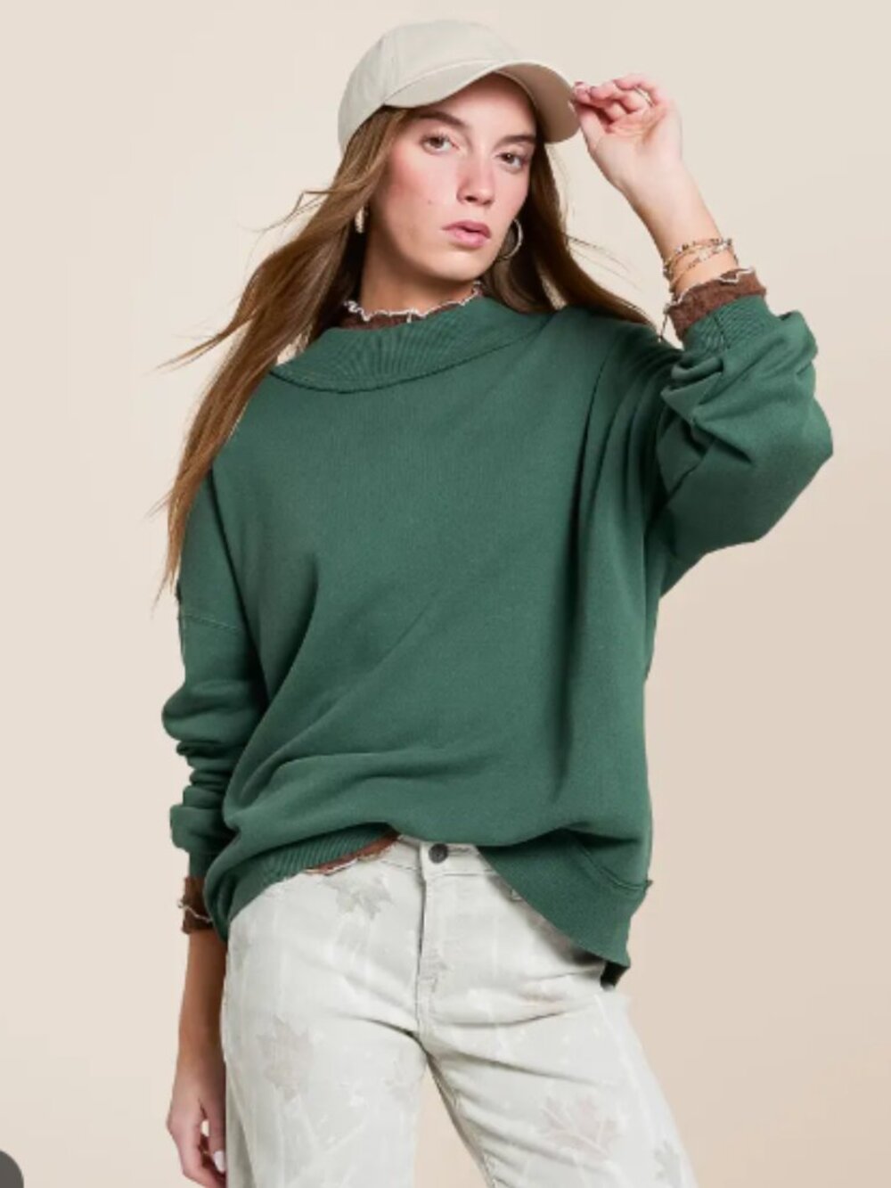 (MER-9) Free People Palm Springs Pullover